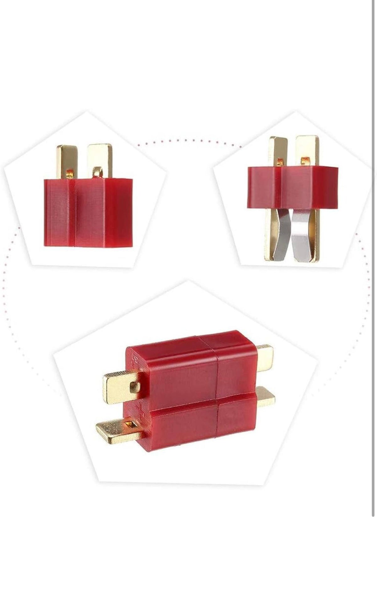YIXISI T-Plug Deans Connectoren 40st + Krimpkous