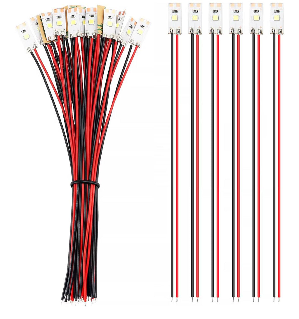 YIXISI Voorgebedrade SMD LED's 20st Koud Wit 12V 30cm