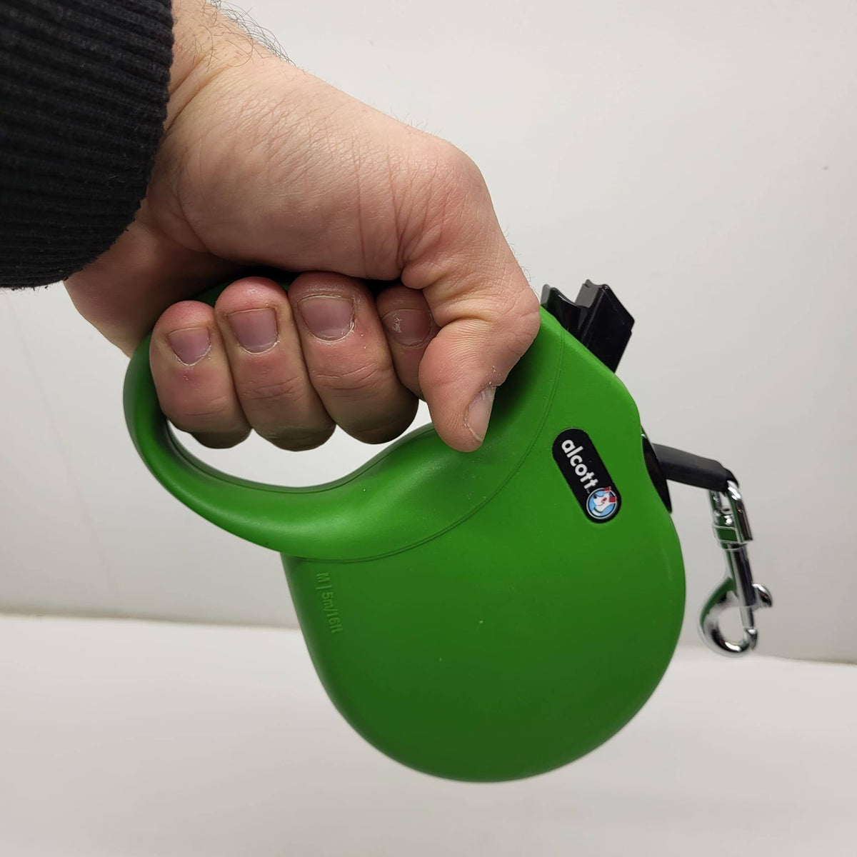 Alcott Wanderer Retractable Tape Dog Lead Medium Green 5m