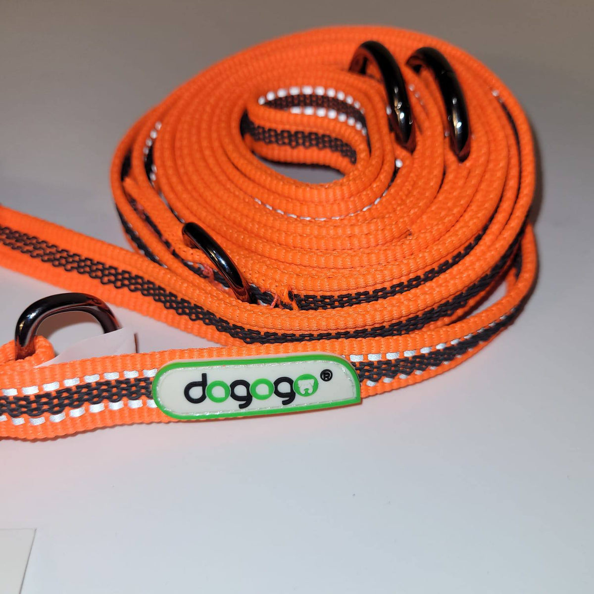 Dogogo Reflective Orange Multi-Function Dog Leash XL