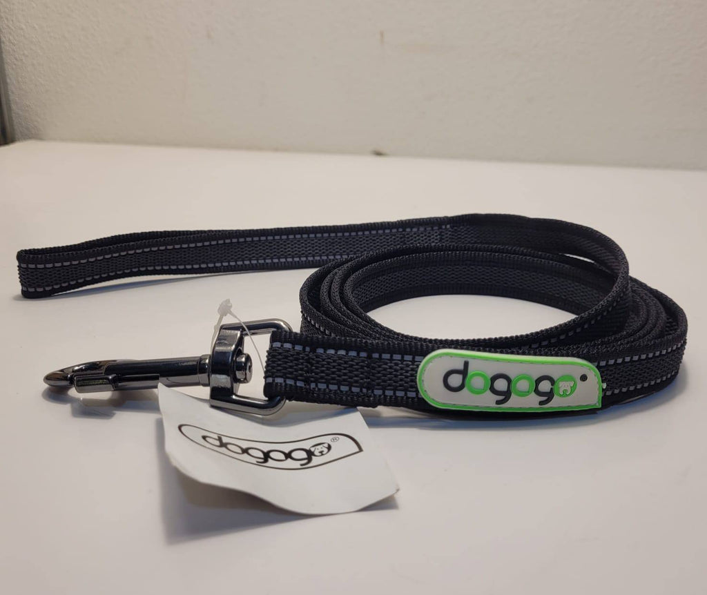 Dogogo Padded Reflective Dog Leash 2m – Black