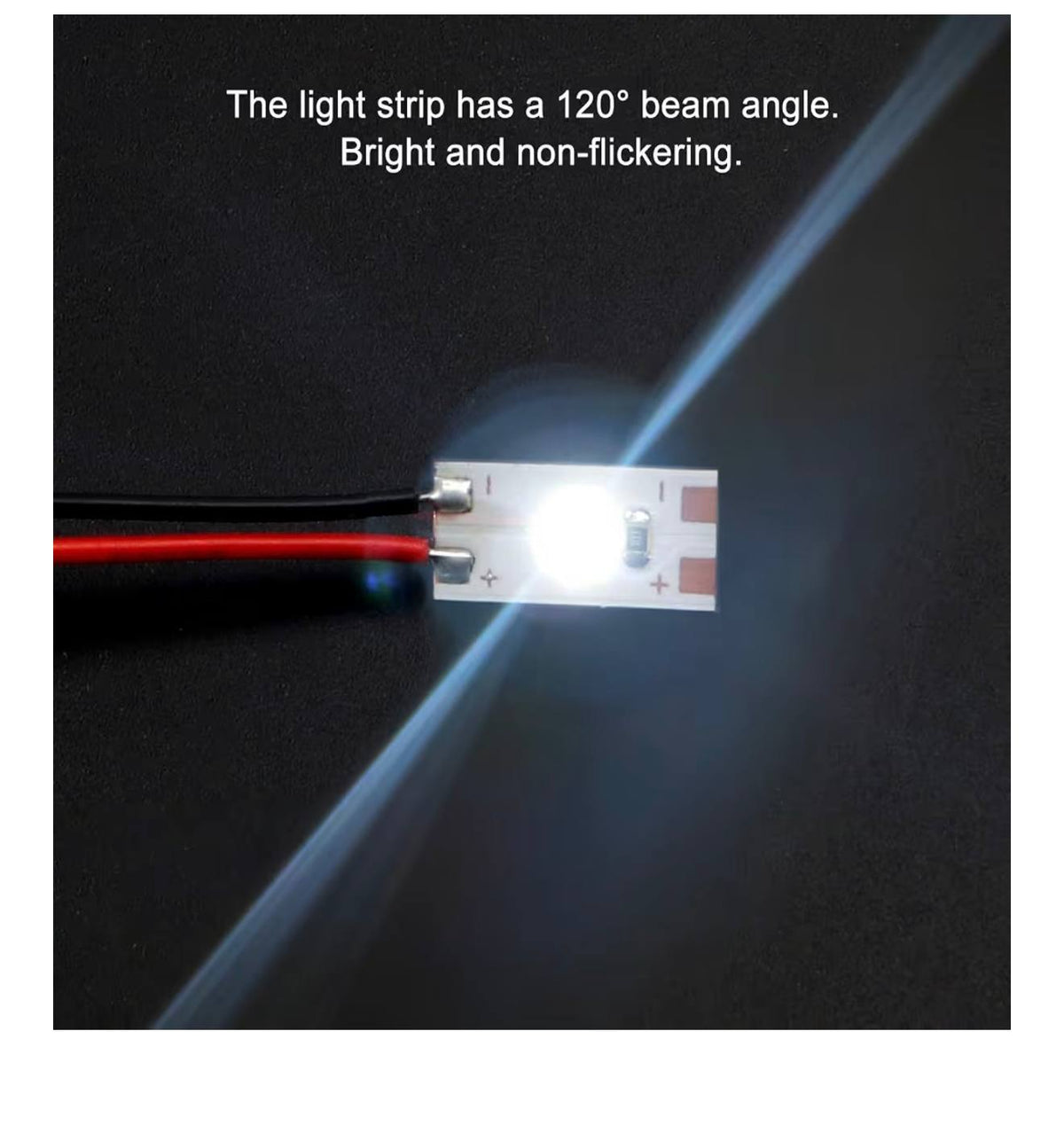 YIXISI Voorgebedrade SMD LED's 20st Koud Wit 12V 30cm