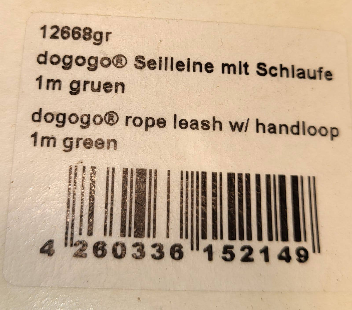 Dogogo Rope Dog Leash 1m – Neon Green