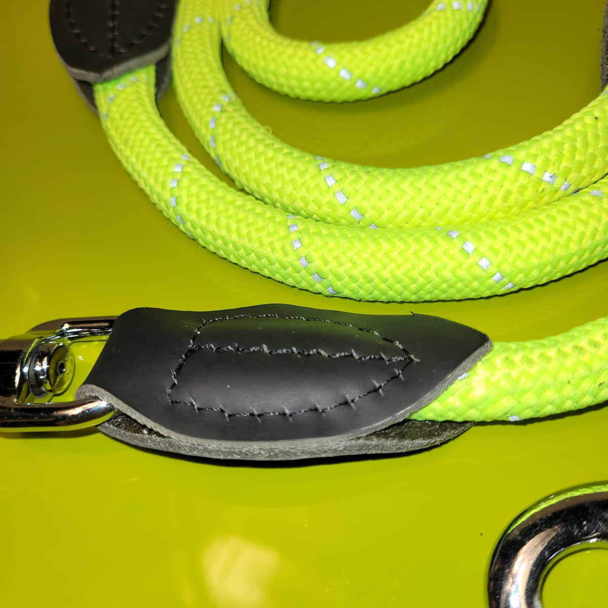 Dogogo Rope Dog Leash 2.2m – Neon Yellow, Double Clip