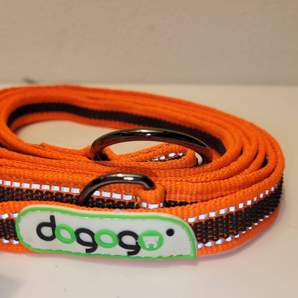 Dogogo Reflective Multifunctional Dog Leash 3.2m – Orange
