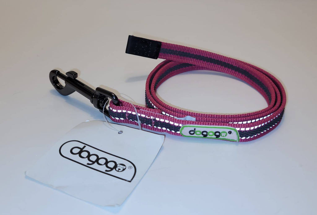 Dogogo Reflective Dog Leash 1m – Pink/Burgundy