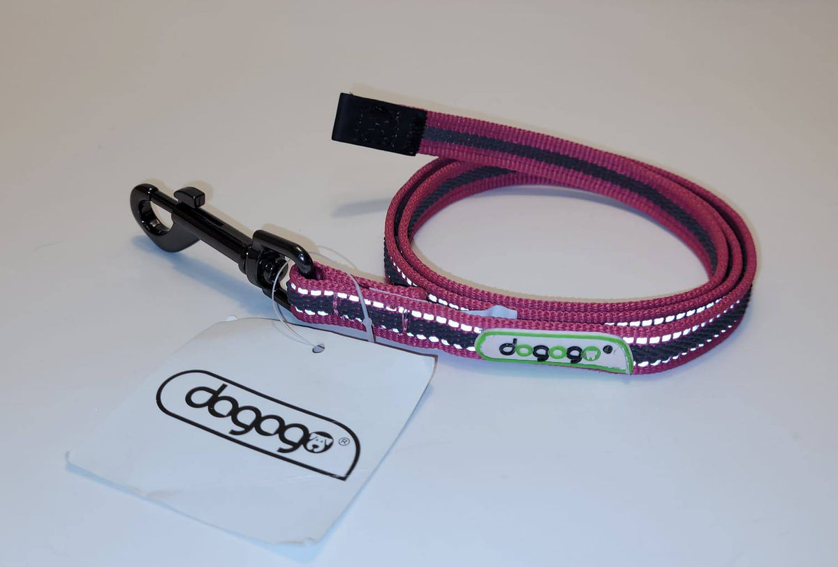 Dogogo Reflective Dog Leash 1m – Pink/Burgundy