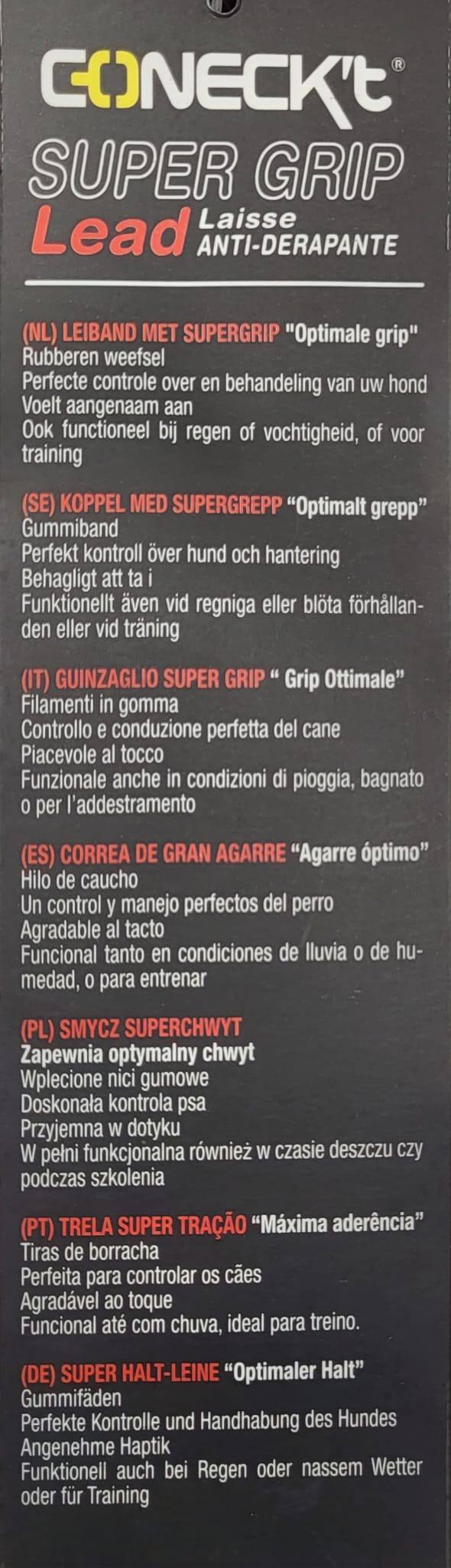 Coneckt Super Grip Lead Black