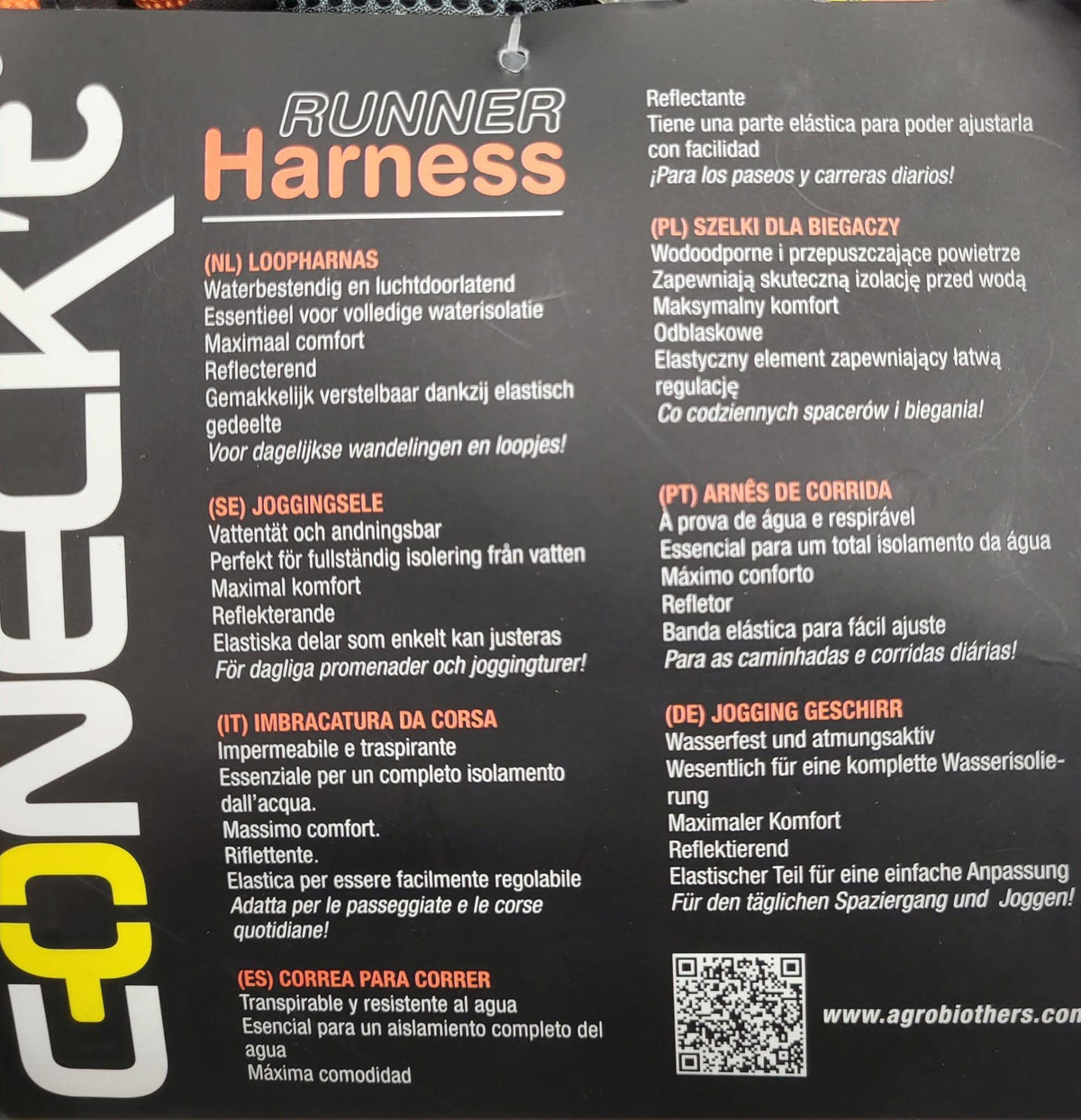 Coneckt Runner Harness Orange