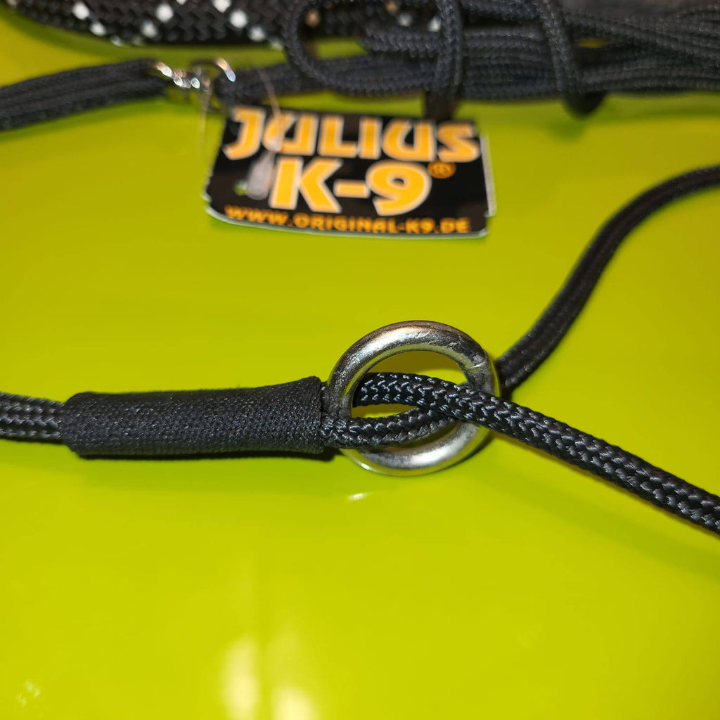 Julius-K9 IDC Rope Slip Collar & Leash Set – Black