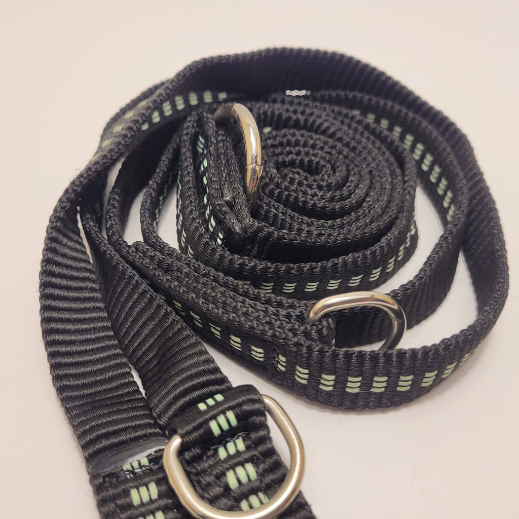Julius-K9 IDC Rope Dog Leash 2m – Black, Double Clip, 20mm