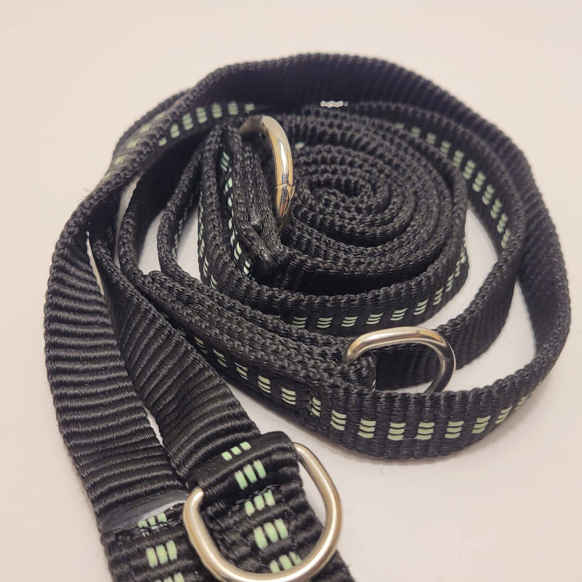 Julius-K9 IDC Rope Dog Leash 2m – Black, Double Clip, 20mm
