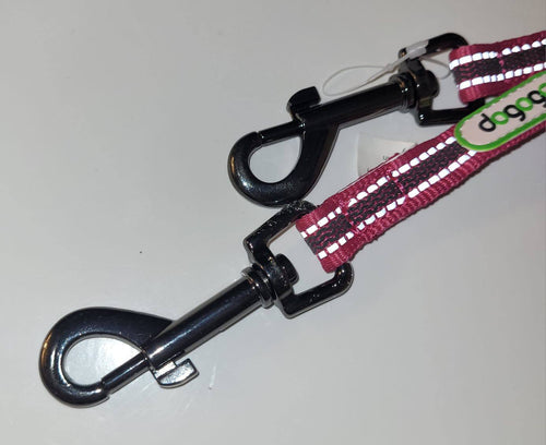 Dogogo Reflective Burgundy Multi-Function Dog Leash 3.2m