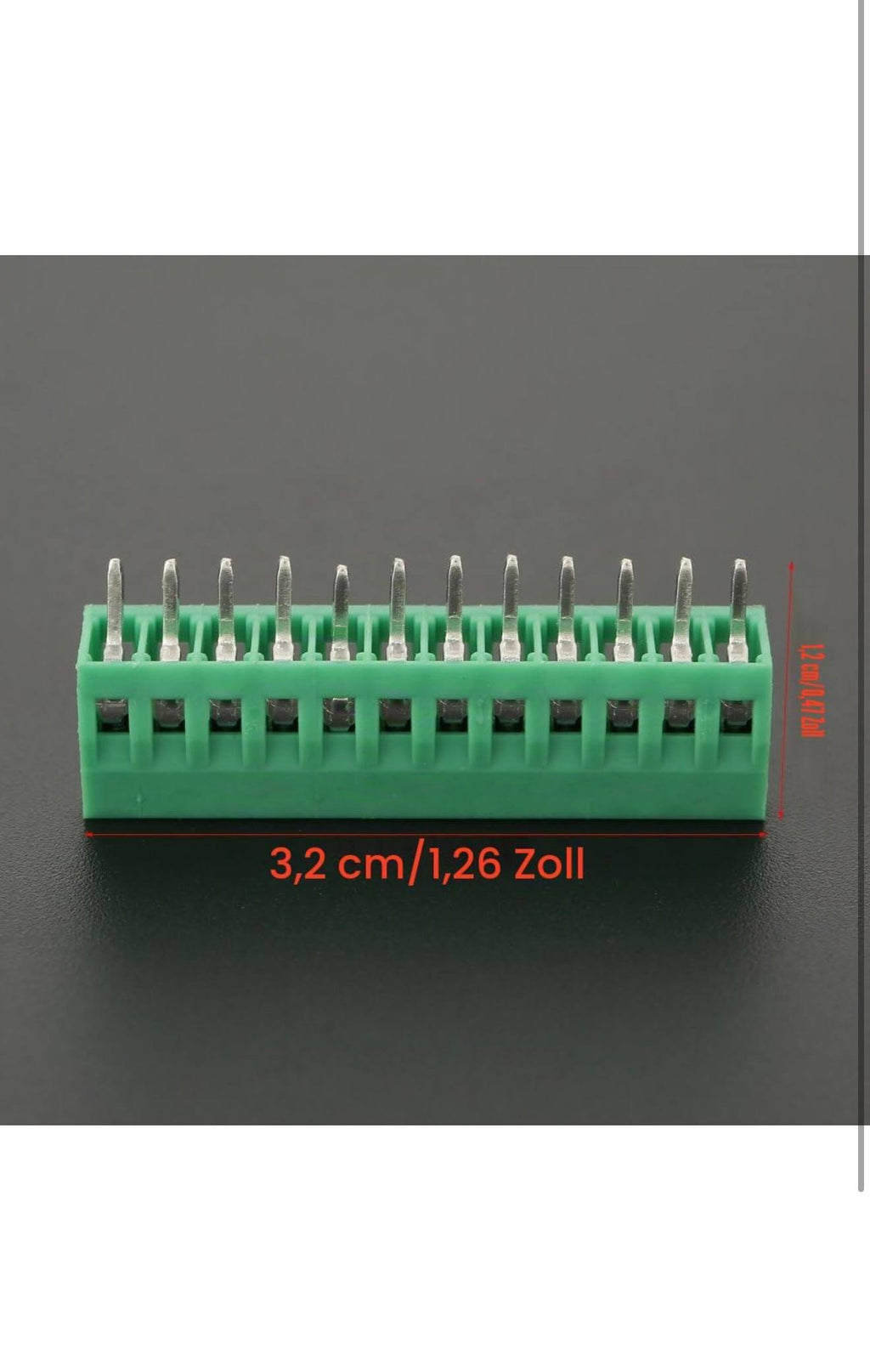 YIXISI PCB Schroefklemmenblok 10-polig 10st 2.54mm