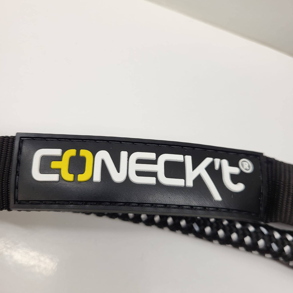 Coneckt Reflective Rope Lead Black