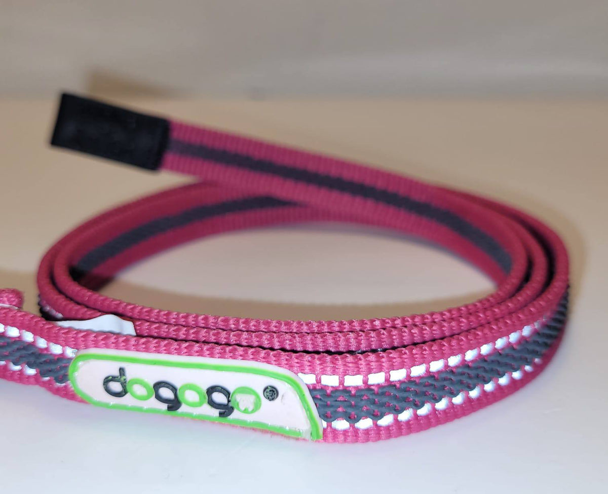 Dogogo Reflective Dog Leash 1m – Pink/Burgundy
