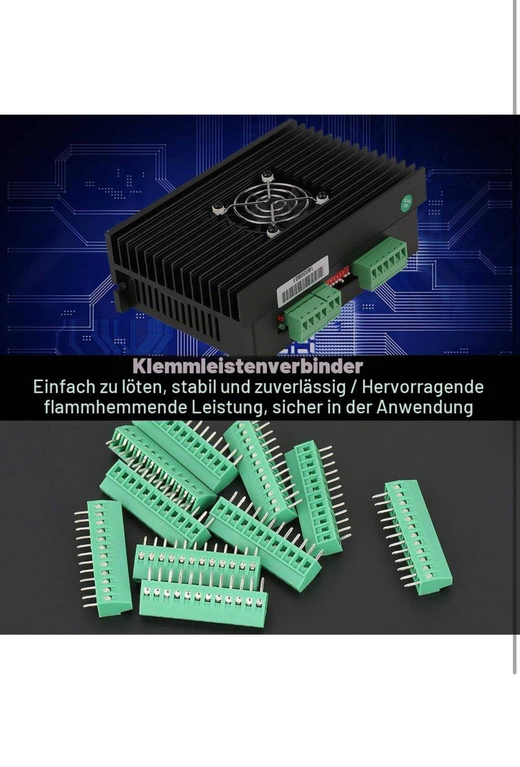 YIXISI PCB Schroefklemmenblok 10-polig 10st 2.54mm