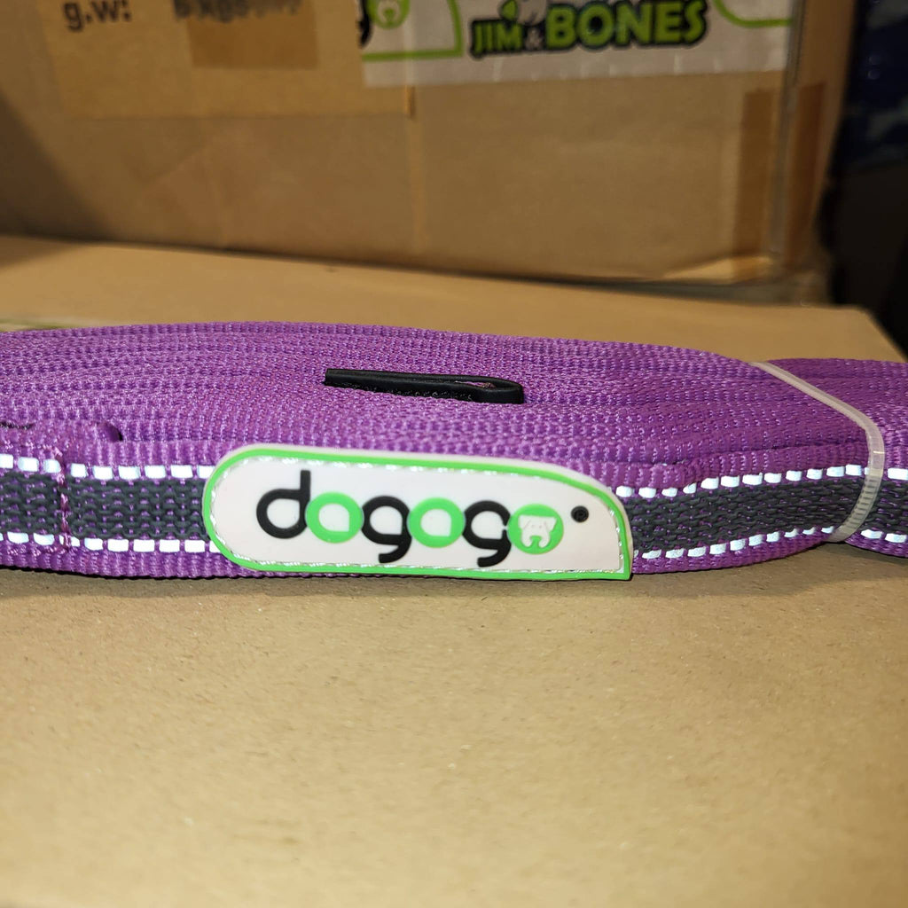 DOGOGO Reflective Long Training Leash – Purple – 5 m