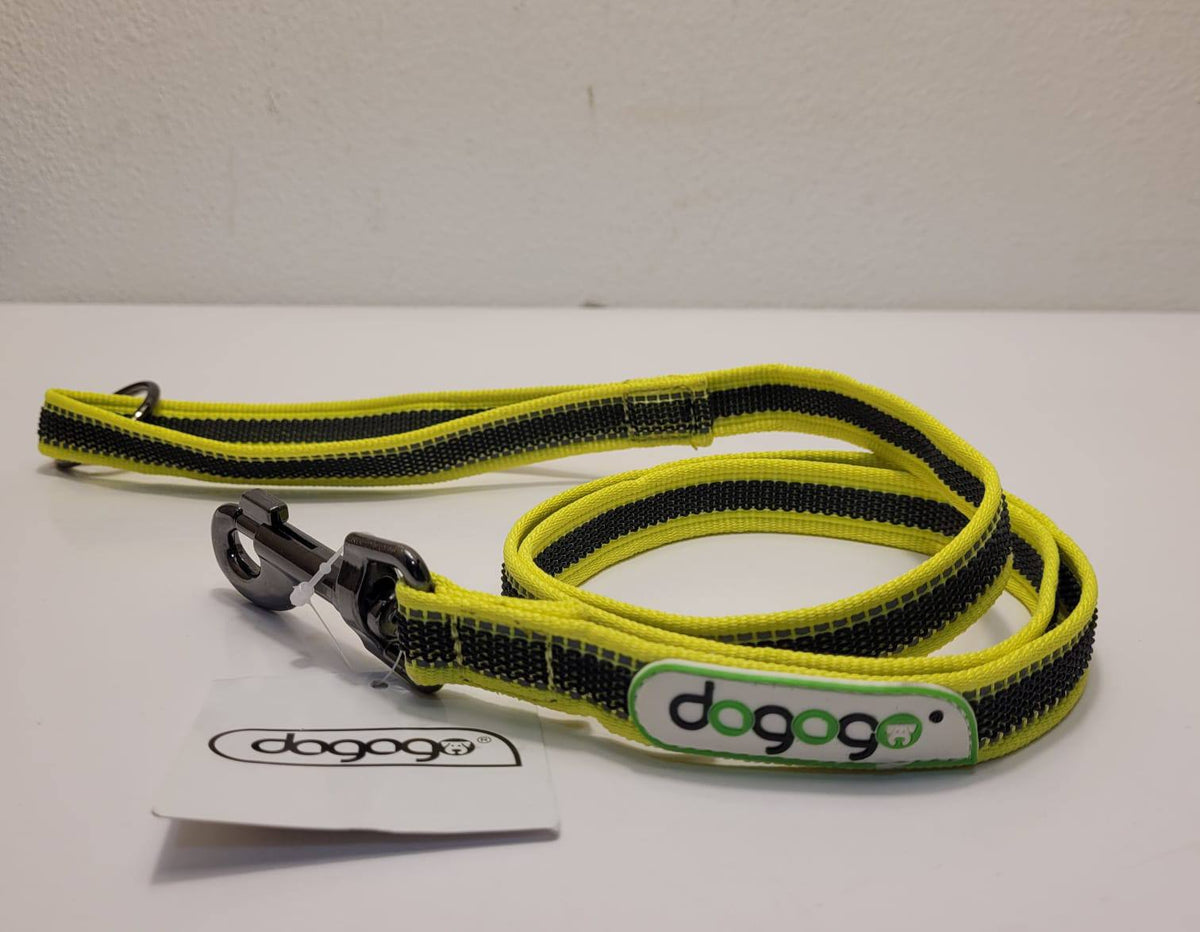 Dogogo Reflective Dog Leash 1.2m – Neon Yellow/Black, 20mm