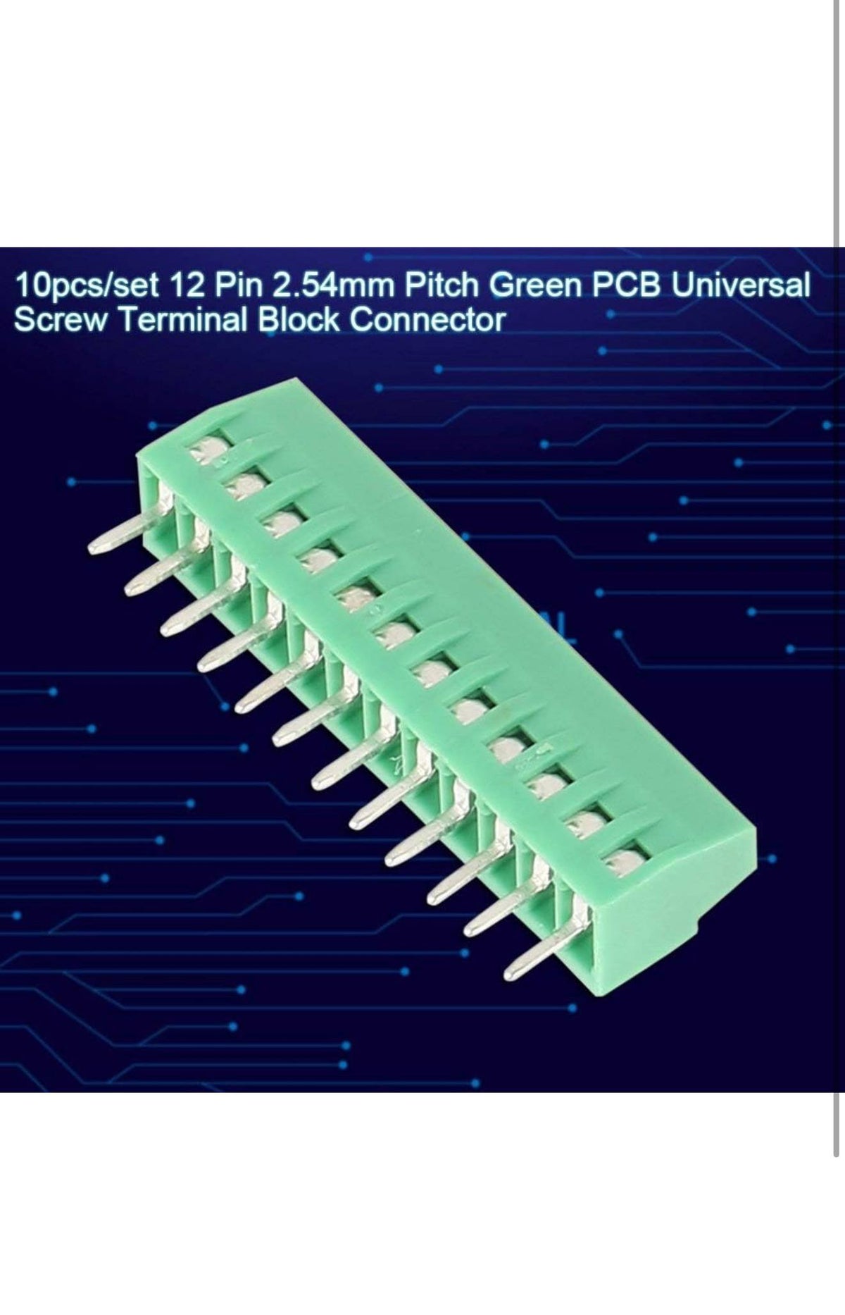 YIXISI PCB Schroefklemmenblok 10-polig 10st 2.54mm