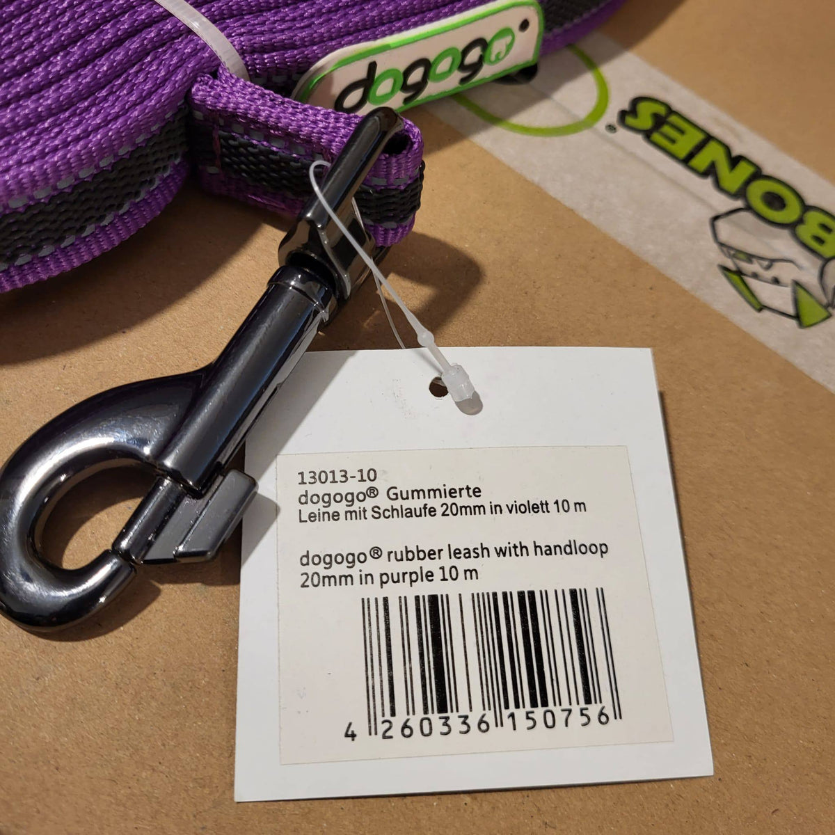 DOGOGO Reflective Long Training Leash – Purple – 10 m
