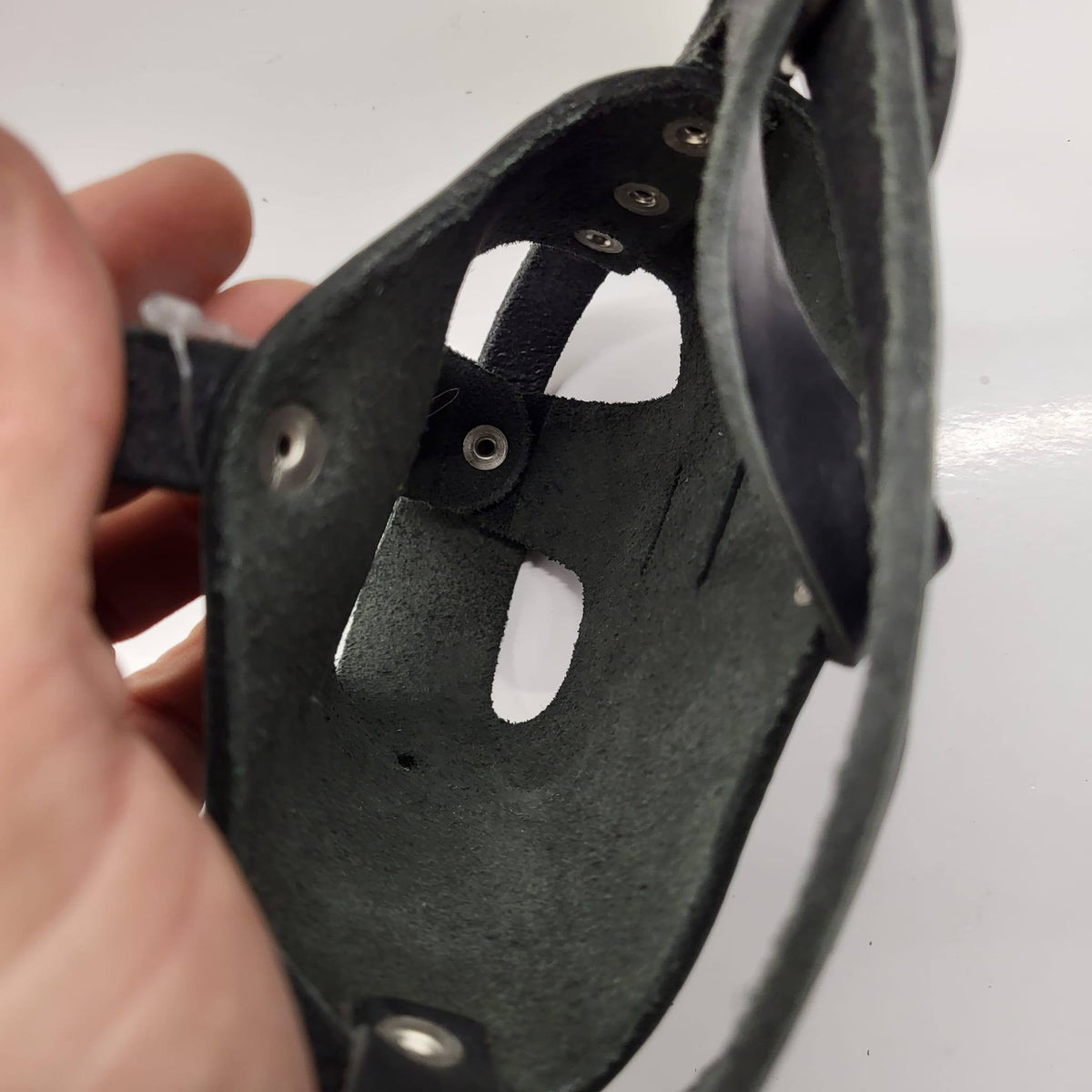 Julius K-9 Leather Dog Muzzle Black