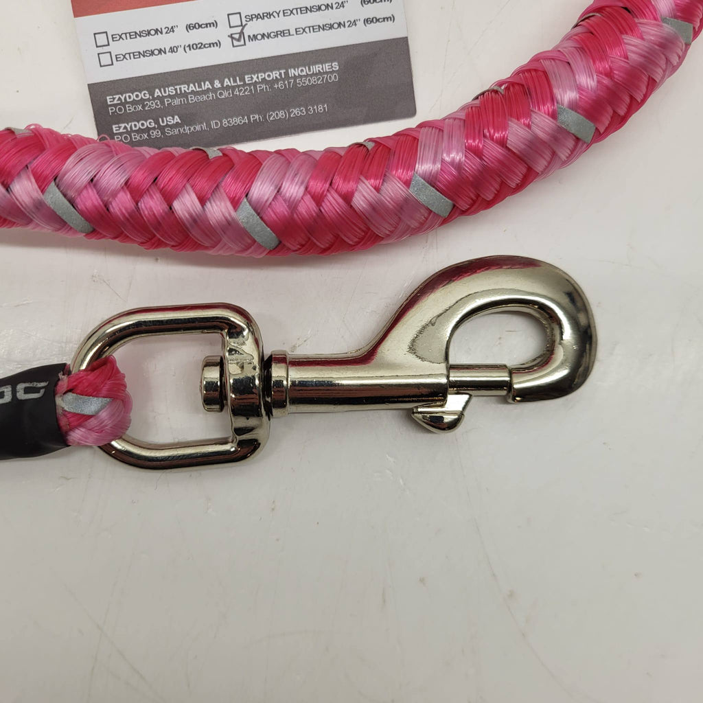 EzyDog Mongrel Leash Extension Pink 24"