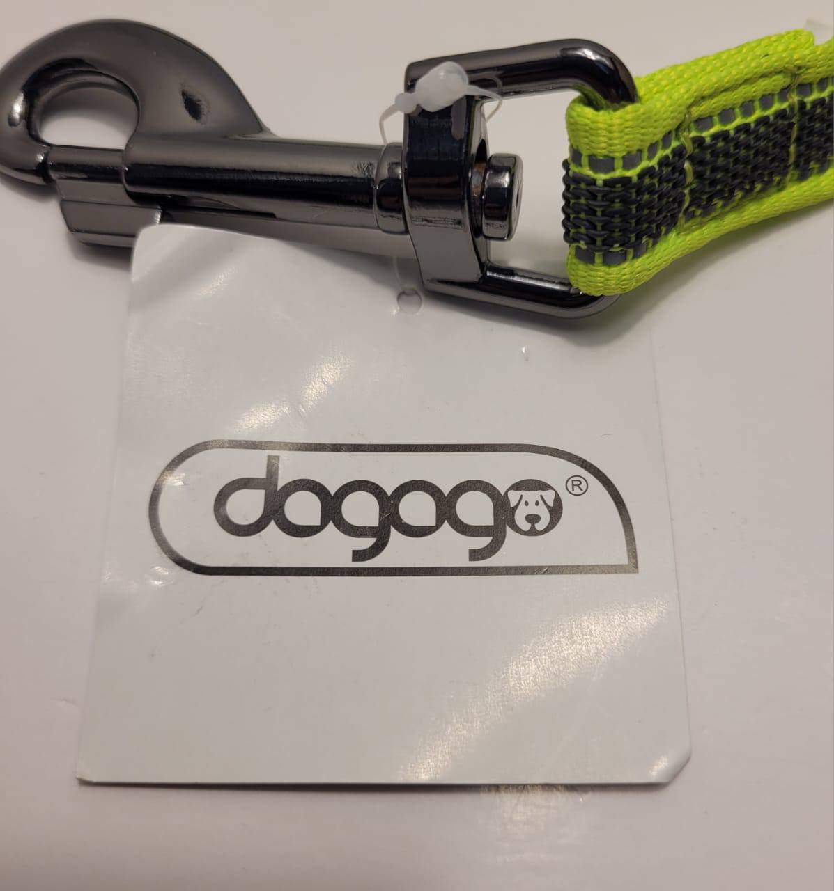 Dogogo Reflective Dog Leash 1m – Neon Yellow/Black, 20mm