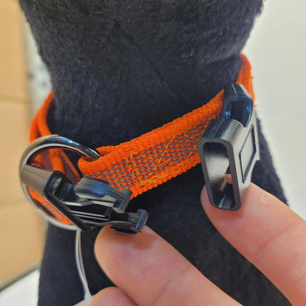Dogogo Mesh Dog Collar – Orange, 25-35cm