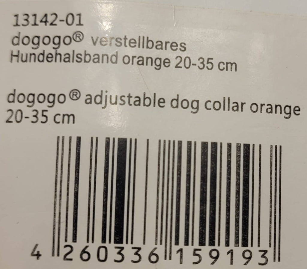 Dogogo Mesh Dog Collar – Orange, 25-35cm
