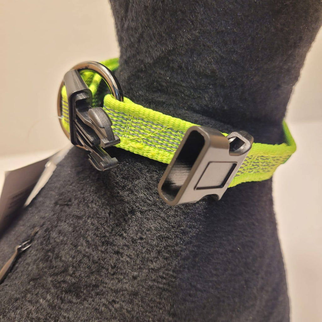 Dogogo Mesh Dog Collar – Lime Green, 25-35cm
