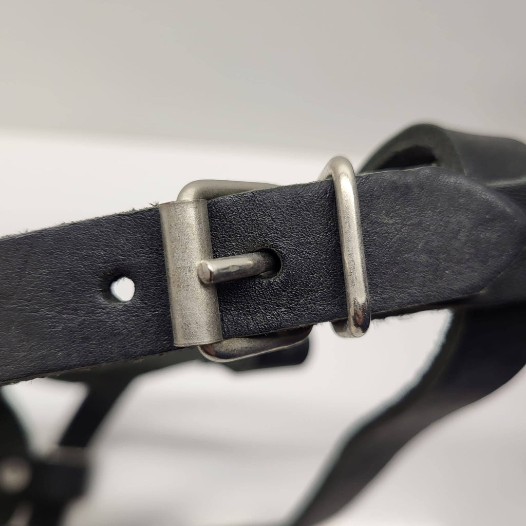 Julius K-9 Leather Dog Muzzle Black