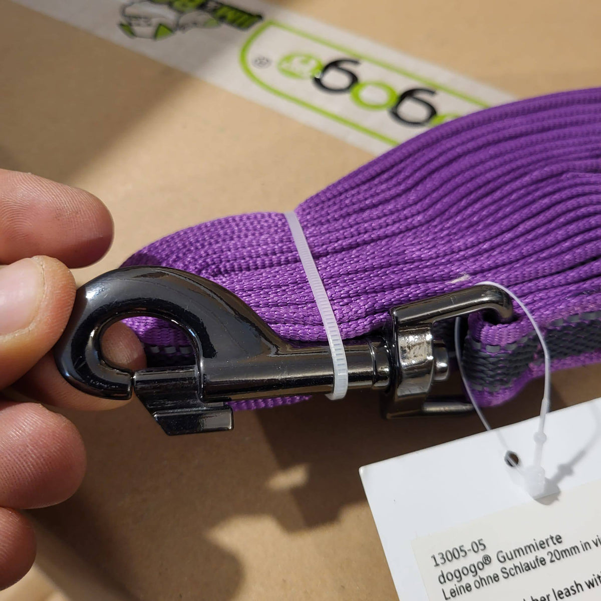 DOGOGO Reflective Long Training Leash – Purple – 5 m