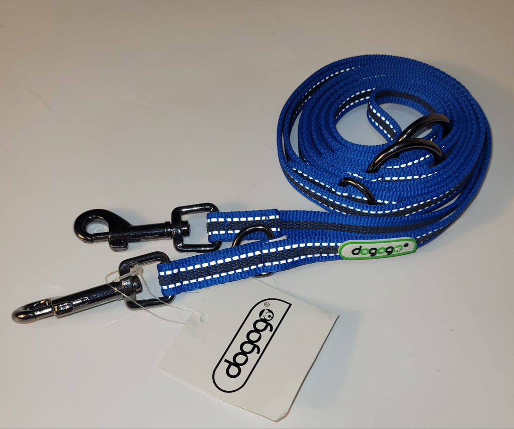 Dogogo Reflective Blue Multi-Function Dog Leash 3.2m