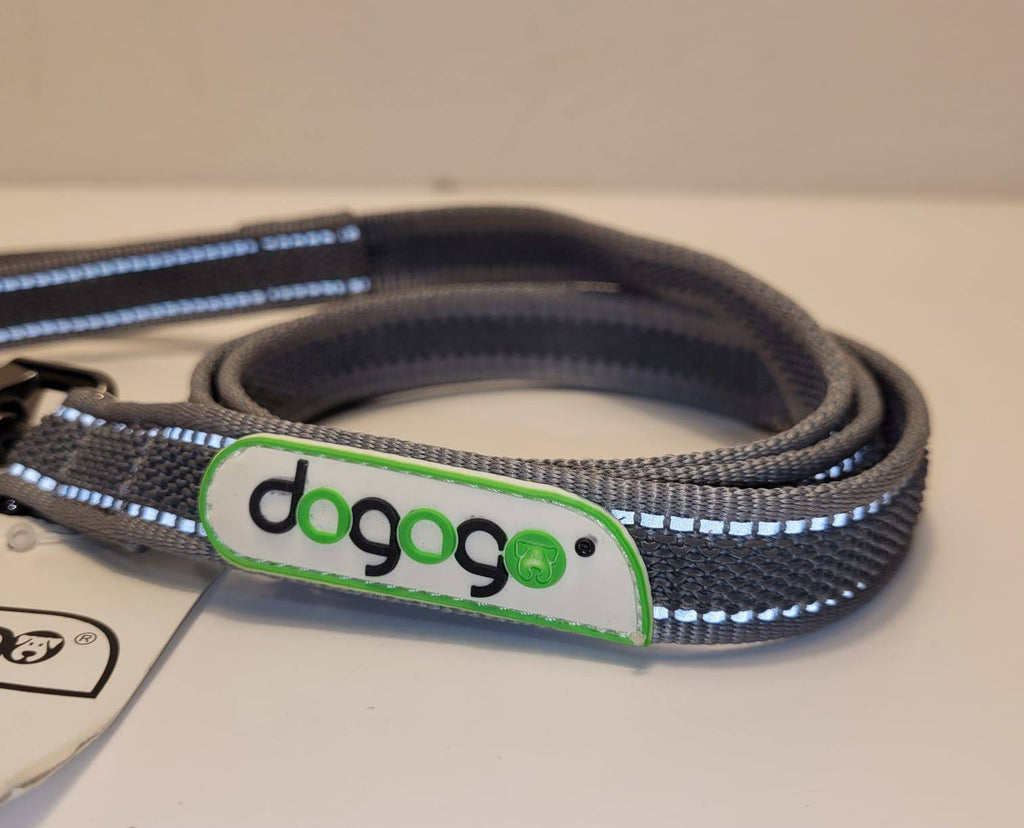 Dogogo Padded Reflective Dog Leash 1.2m – Grey