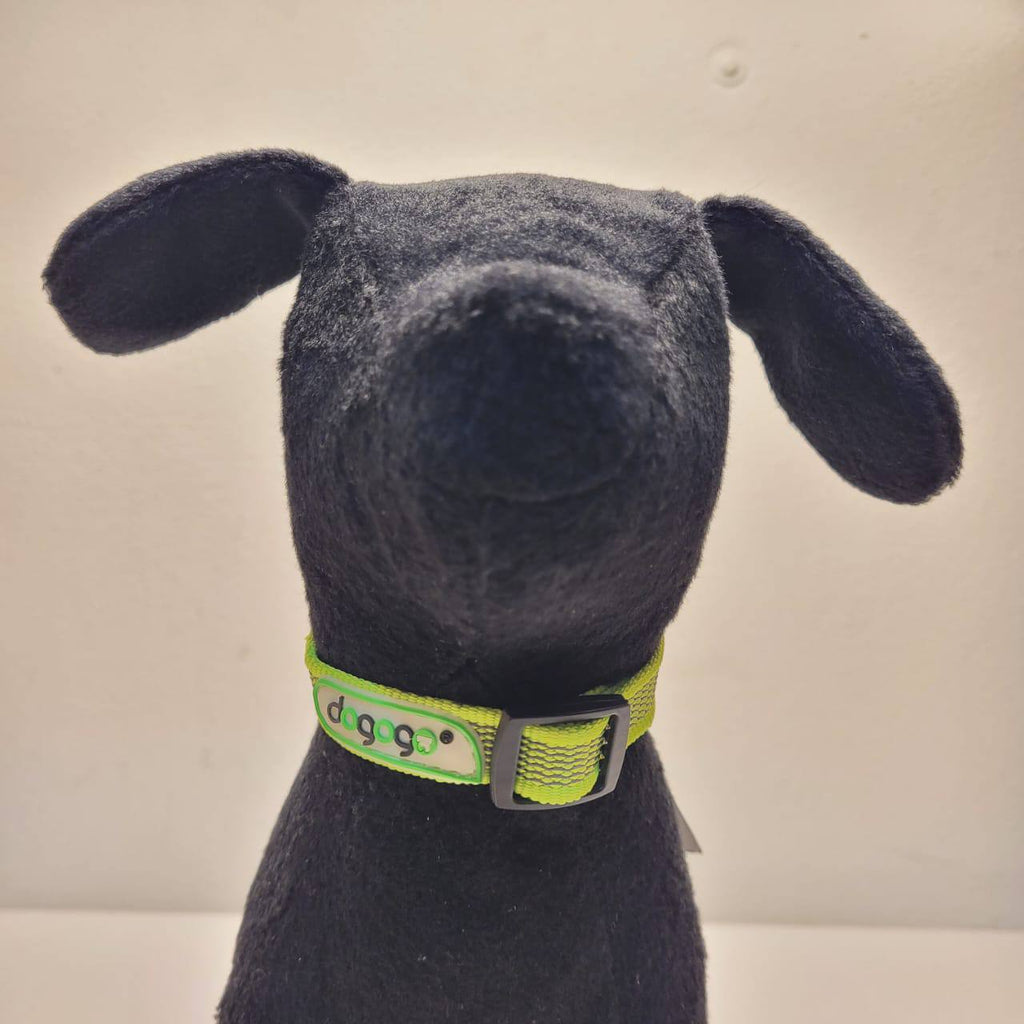 Dogogo Mesh Dog Collar – Lime Green, 25-35cm