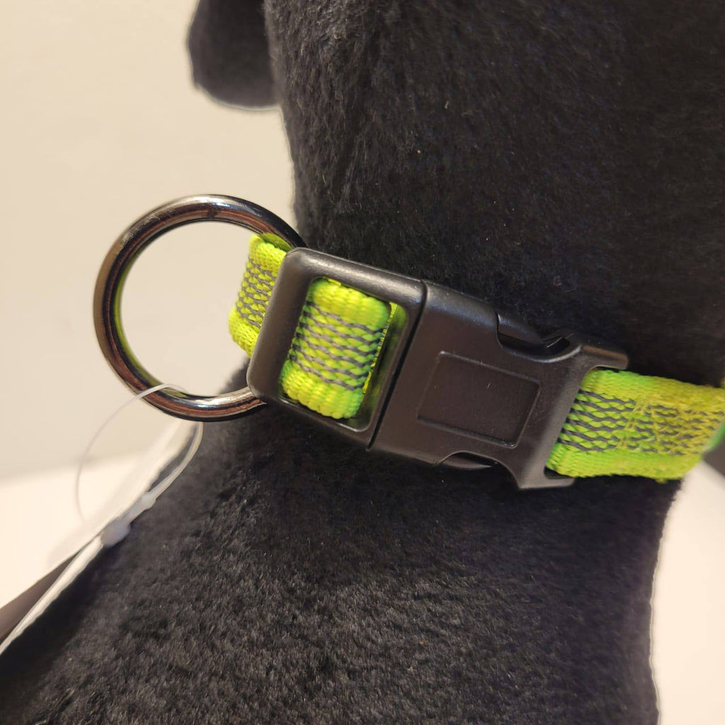 Dogogo Mesh Dog Collar – Lime Green, 25-35cm