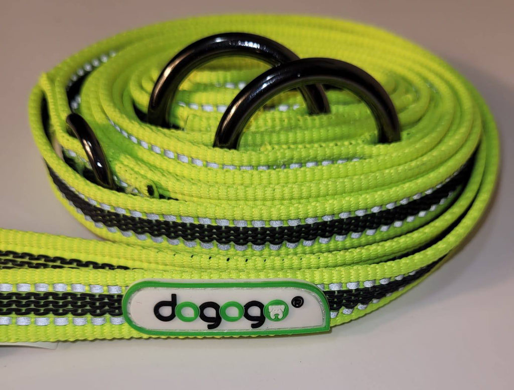 Dogogo Reflective Neon Yellow Multi-Function Dog Leash 3.2m