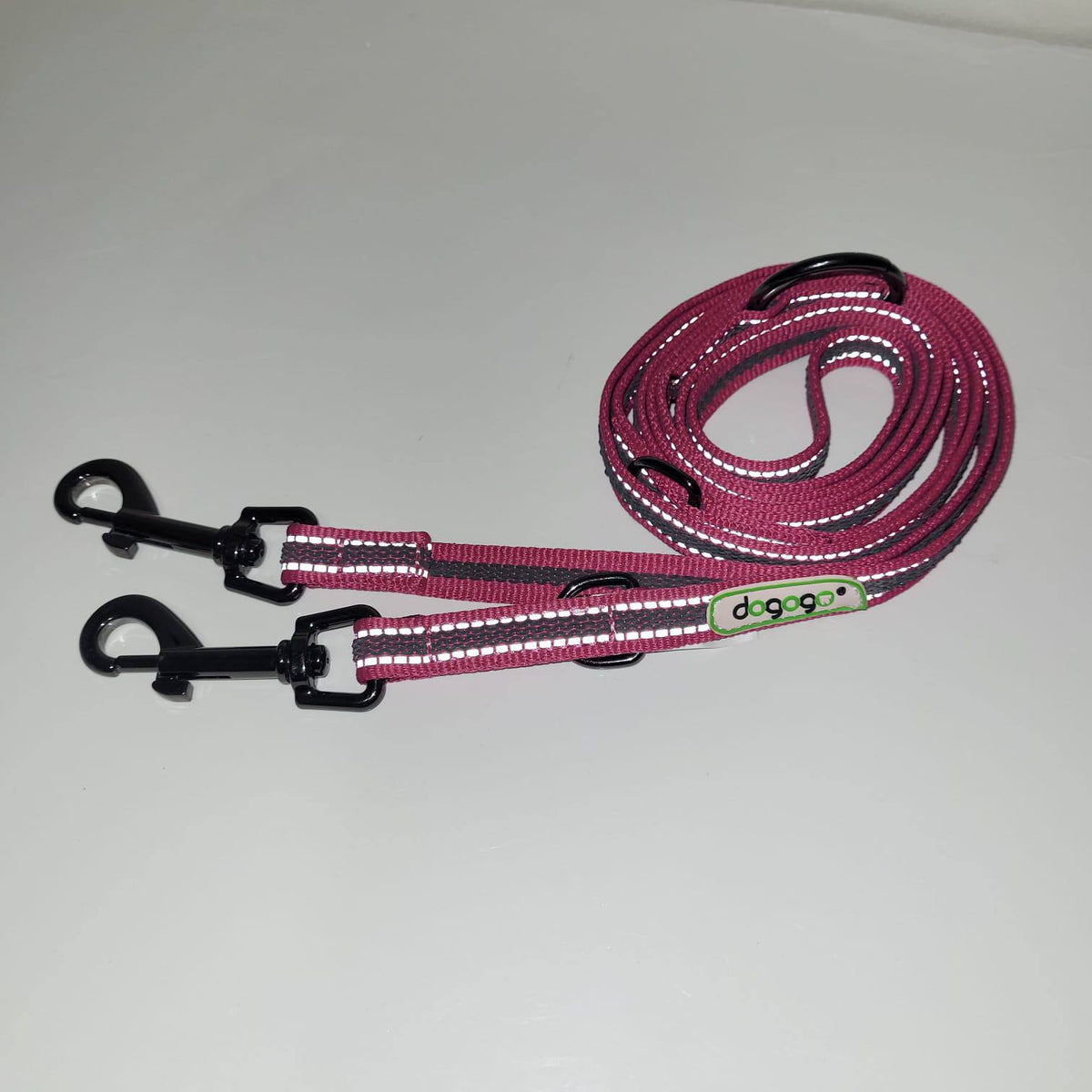 Dogogo Reflective Double Dog Leash 2.2m – Multiple Colors
