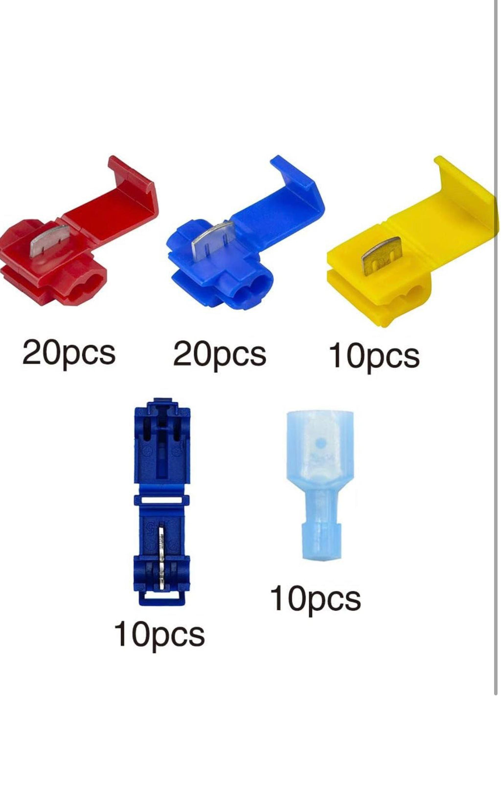 YIXISI T-tap Draadverbinders 60st + Krimpverbinders 15st