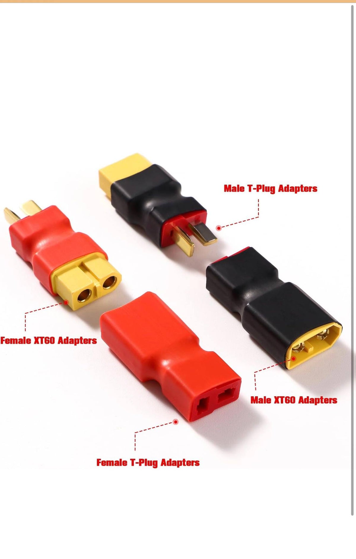 YIXISI XT60 naar T-Plug Deans Verloopstukken 4st